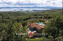 LUXURY VILLA WITH TRASIMENO VIEW FOR SALE IN UMBRIA