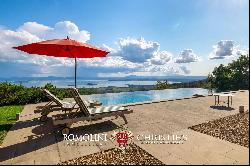 LUXURY VILLA WITH TRASIMENO VIEW FOR SALE IN UMBRIA