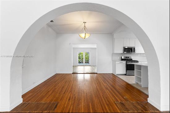 Exuding with charm, this art deco gem in Surfside is now available for immediate occupancy