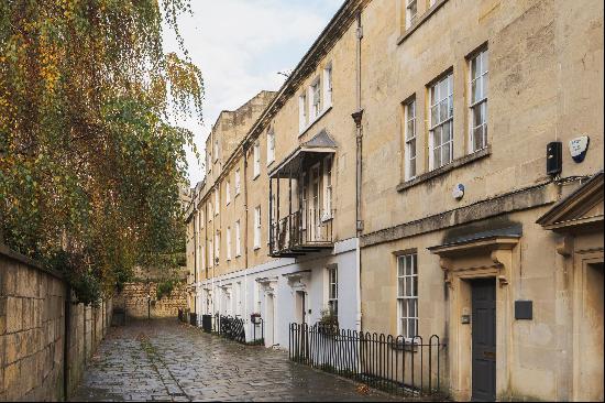 A beautifully restored town house in a pedestrianised street in central Bath.