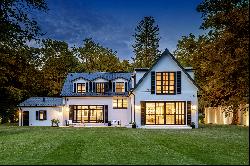 Luxurious villa estate in exquisite New England style with magnificent gardens