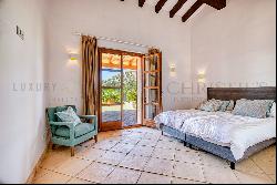 Mediterranean finca in Andratx with panoramic views of the valley and the sea