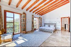 Mediterranean finca in Andratx with panoramic views of the valley and the sea