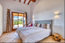 Mediterranean finca in Andratx with panoramic views of the valley and the sea