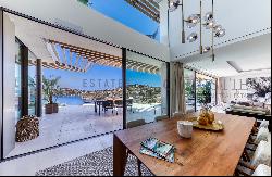 New construction designer villa in Port Andratx with sea view over Cala Llamp