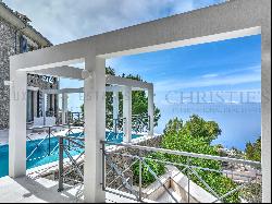 Mediterranean villa in Valldemossa with panoramic views of coast and sea