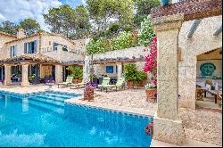 Mediterranean villa in Puerto Andratx with amazing sea view and guest house in Mallorca