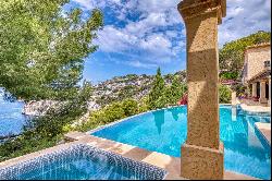 Mediterranean villa in Puerto Andratx with amazing sea view and guest house in Mallorca