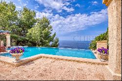 Mediterranean villa in Puerto Andratx with amazing sea view and guest house in Mallorca