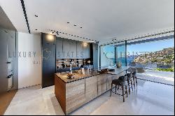 Modern designer new build villa in Port Andratx with sea view in walking distance to the 