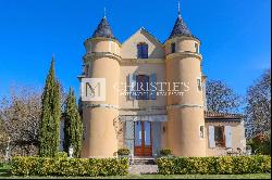 Turreted Petit Chateau with 6+ acres of land and heated swimming pool