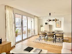 Sophisticated home with large windows to enjoy the views of the city in the refined distr