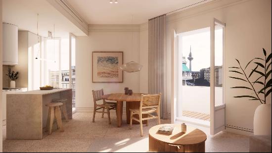 Modern and exclusive exterior apartment with balconies in the Goya neighborhood