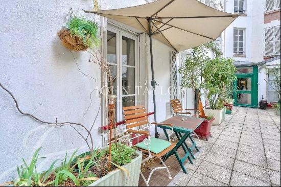 Duplex on wooded courtyard - near Passy