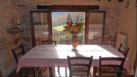 Stone Casale with pool and land, Radicofani, Siena - Tuscany