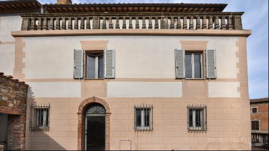 Villa with a view, garden and garage in Montalcino, Siena