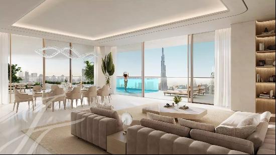 Elegant Penthouse with Burj Khalifa Views