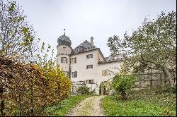 Stately castle with open spaces