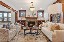 Stunning brick and stone craftsman home with wonderful details