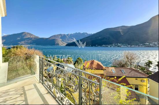 Lugano-Vico Morcote: modern villa for sale with stunning views of Lake Lugano