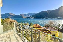 Lugano-Vico Morcote: modern villa for sale with stunning views of Lake Lugano