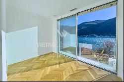 Lugano-Vico Morcote: modern villa for sale with stunning views of Lake Lugano