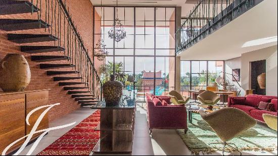 Unique luxury duplex apartment facing Majorelle Garden