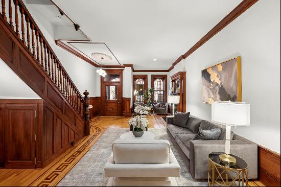 This exquisite Renaissance Revival townhouse on the Upper West Side is a stunning blend