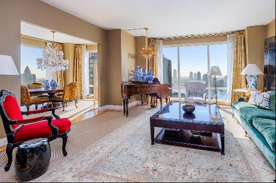 Welcome home to this Gorgeous 55th floor corner 2 bedroom residence features 2 and a ha