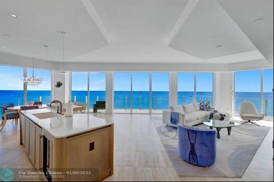 Fort Lauderdales  Four Seasons Premiere Direct Oceanfront Private Residence with a 270 deg