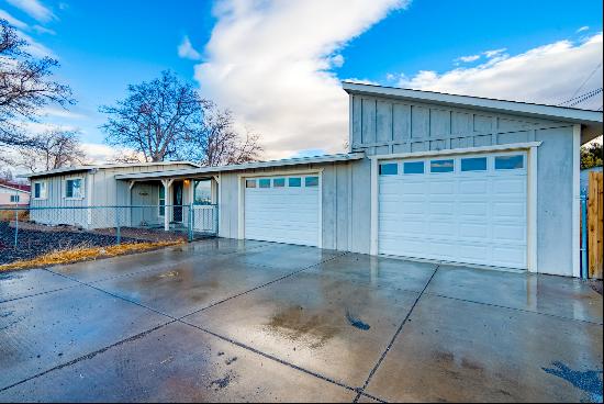 Remodeled single level home with oversized garage, located on a corner lot!