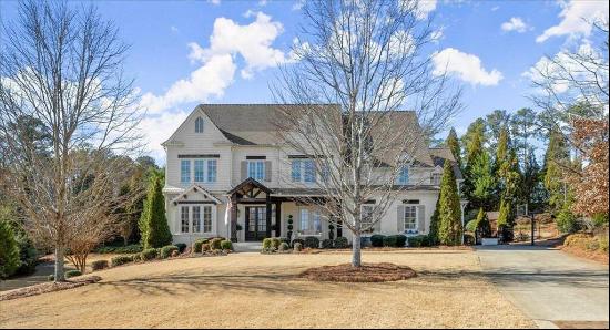 exquisite home in gated Crabapple Brooke