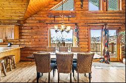 Charming Mountain Log Home, Stunning Lake Views and Private Cul-De-Sac Location