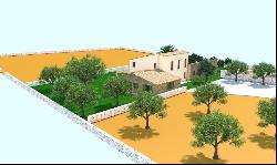 Two plots with project for a house with pool for sale in Santany, Santanyi 07650