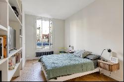 Paris 6th District - Saint-Germain-des-Prés Church, view, 2 bedrooms.