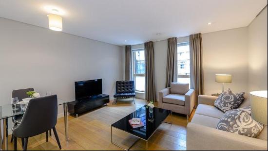 A modern one bedroom apartment to rent located on the sixth floor of Merchant Square East,