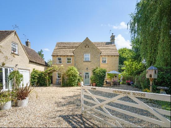 Impressive Cotswold stone five bedroom village house with a separate one bedroom cottage