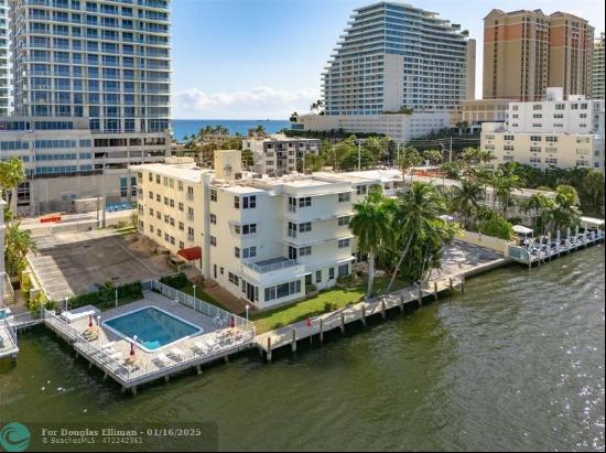 Trophy development site with 196 feet of deep Intracoastal Waterway frontage.  Located jus