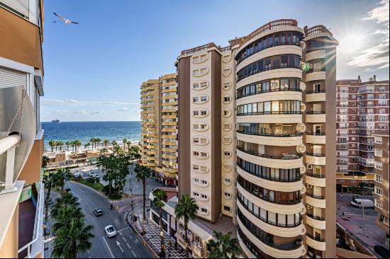 Exclusive second-line beach flat with sea views in La Malagueta, Malaga 29016