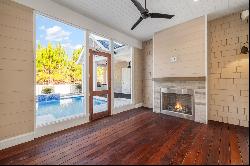 Custom-Built Home With Screened Porch And Pool Overlooking Green Space