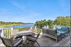 Waterfront Home Overlooking Accabonac Harbor on a Full Acre