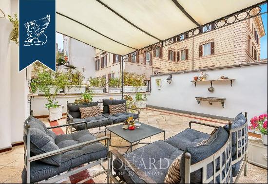 Exclusive property with panoramic terraces and elevator for sale in Rome's city centre