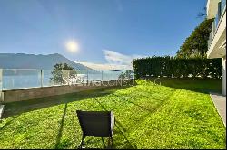 Brissago: modern apartment with a private garden for sale, also ideal as a holiday reside