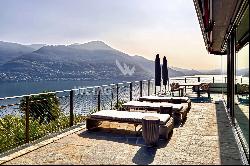 Exclusive apartment with 180° panoramic view on Lake Maggiore in Brissago for sale