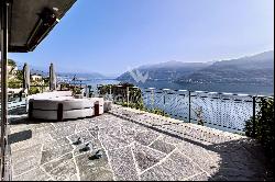 Exclusive apartment with 180° panoramic view on Lake Maggiore in Brissago for sale