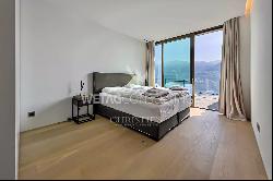 Exclusive apartment with 180° panoramic view on Lake Maggiore in Brissago for sale