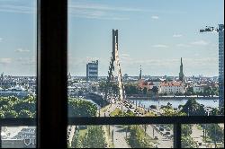 Penthouse-level apartment with a view over Old Riga