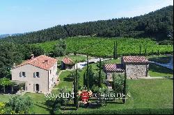 4,900-ACRE PRIVATE TUSCAN ESTATE VINEYARDS, CASTLE, HUNTING RESERVE, FARMHOUSES