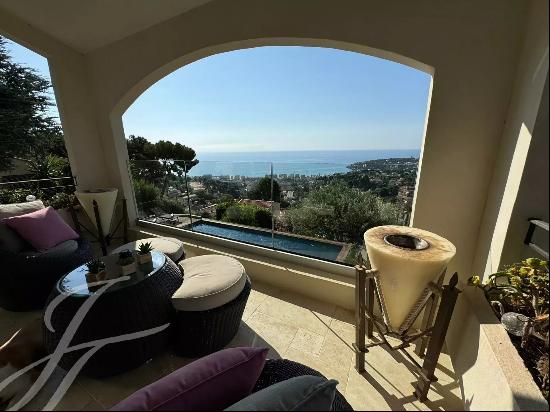 Roquebrune Cap Martin - Villa sea view - 4 bedrooms - swimming pool - garage