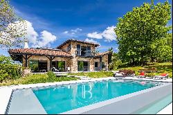 Villa Mendi - Panoramic view on the mountains and heated pool in Ascain